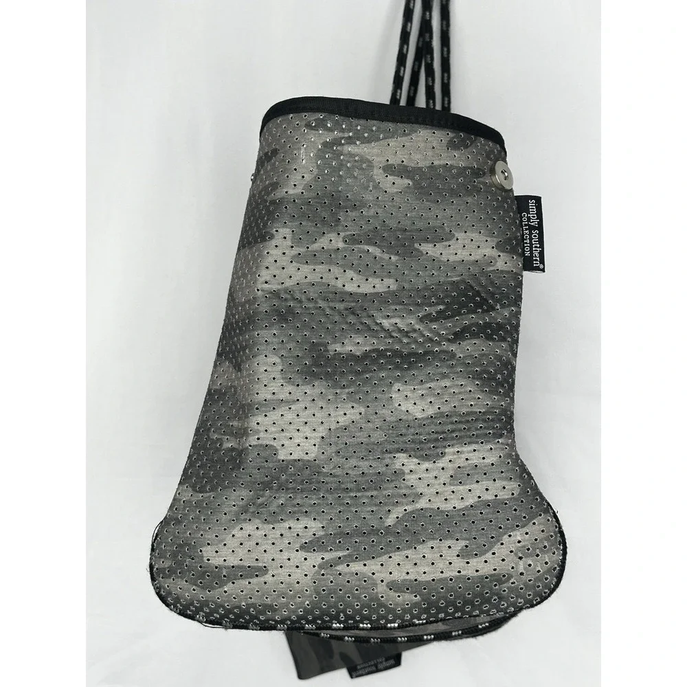 Simply Southern - Camo Neoprene Bag Collapsible Snap Closure With Zipper Pouch